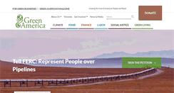 Desktop Screenshot of greenamerica.org